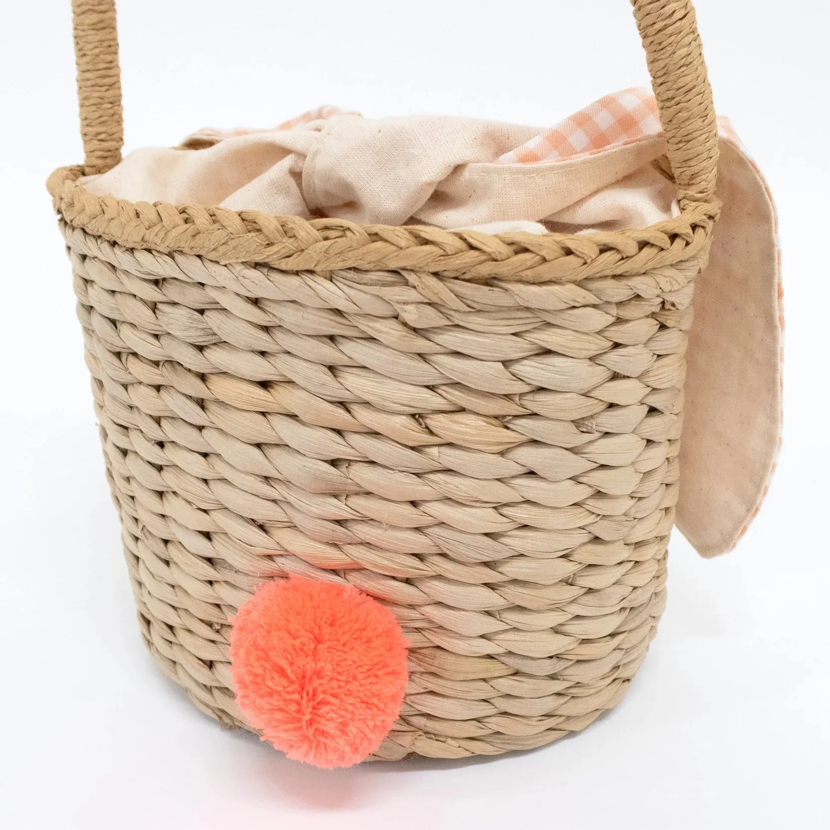 Bunny Woven Straw Basket
