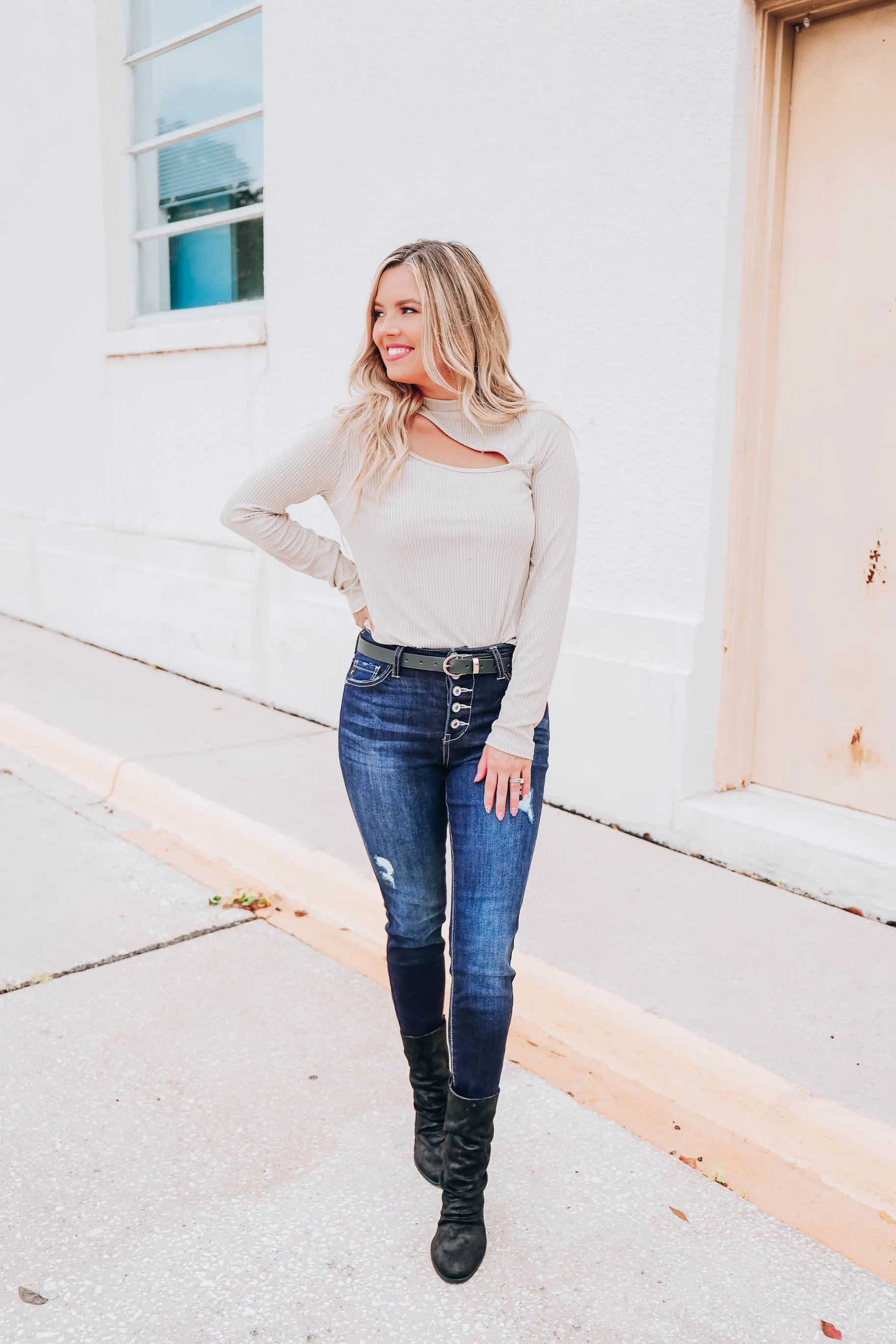 Caffè Cream Knit Top