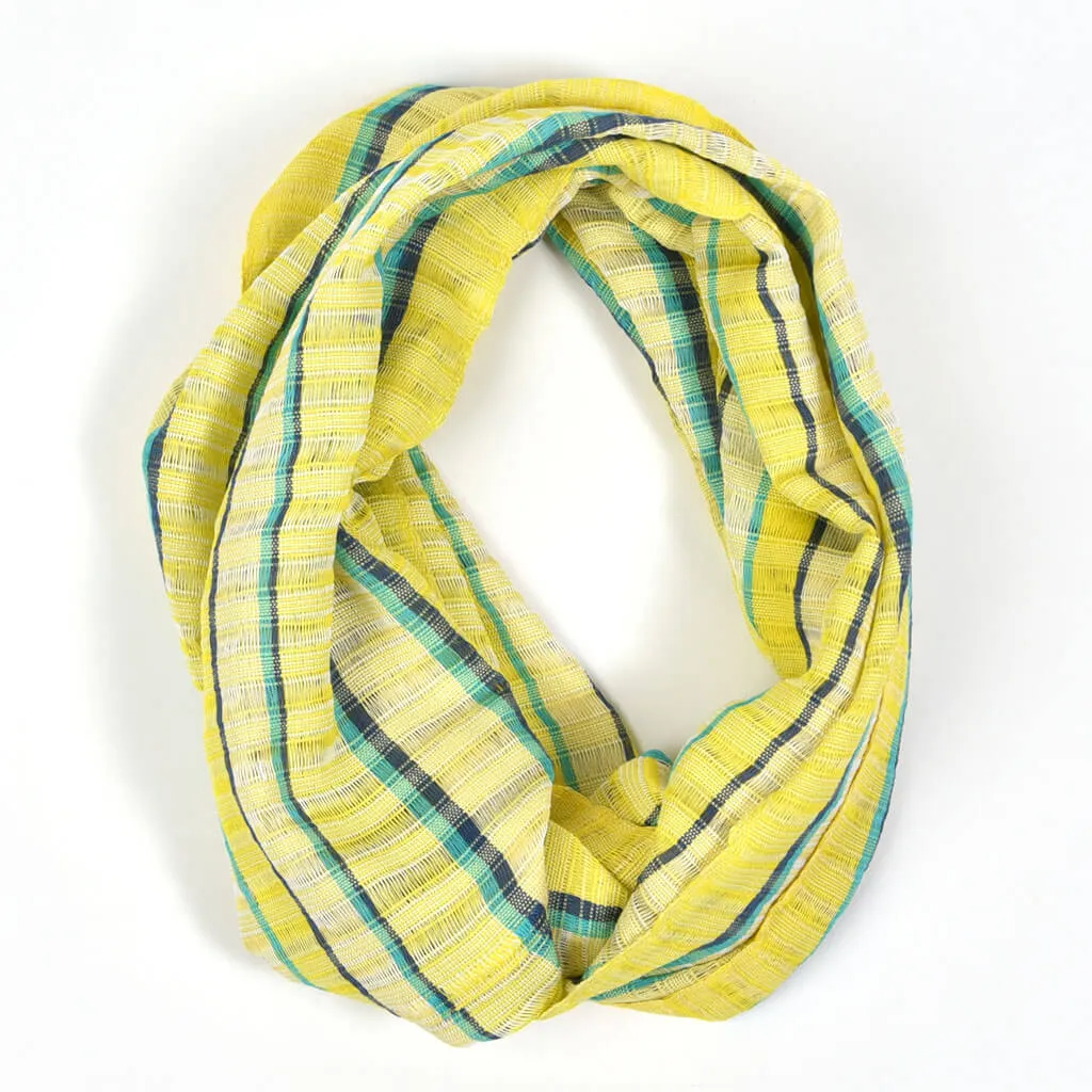 Hand Woven Infinity Scarf | Sunny Day