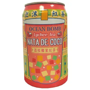 Ocean Bomb Lychee Nata De Coco 315ml ~ 泡沫红茶 荔枝椰果红茶 315ml