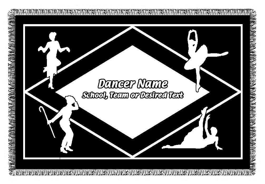 Personalized Sports Woven Blankets