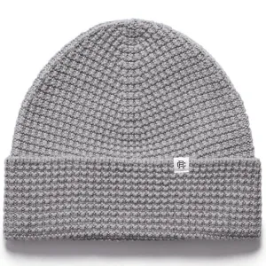 Reigning Champ Merino Wool Waffle Beanie Grey