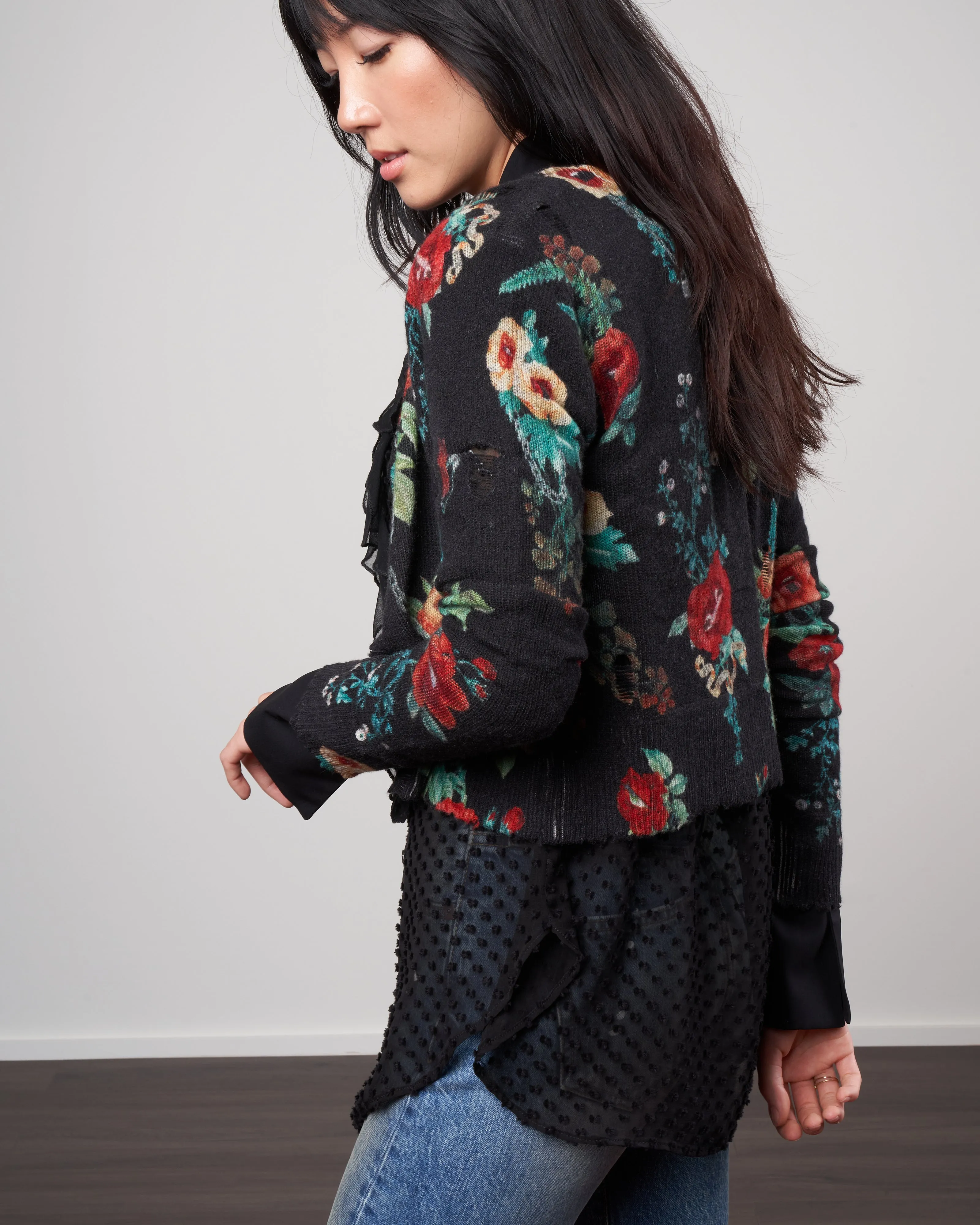 useless treasures baby cardigan - black useless treasures