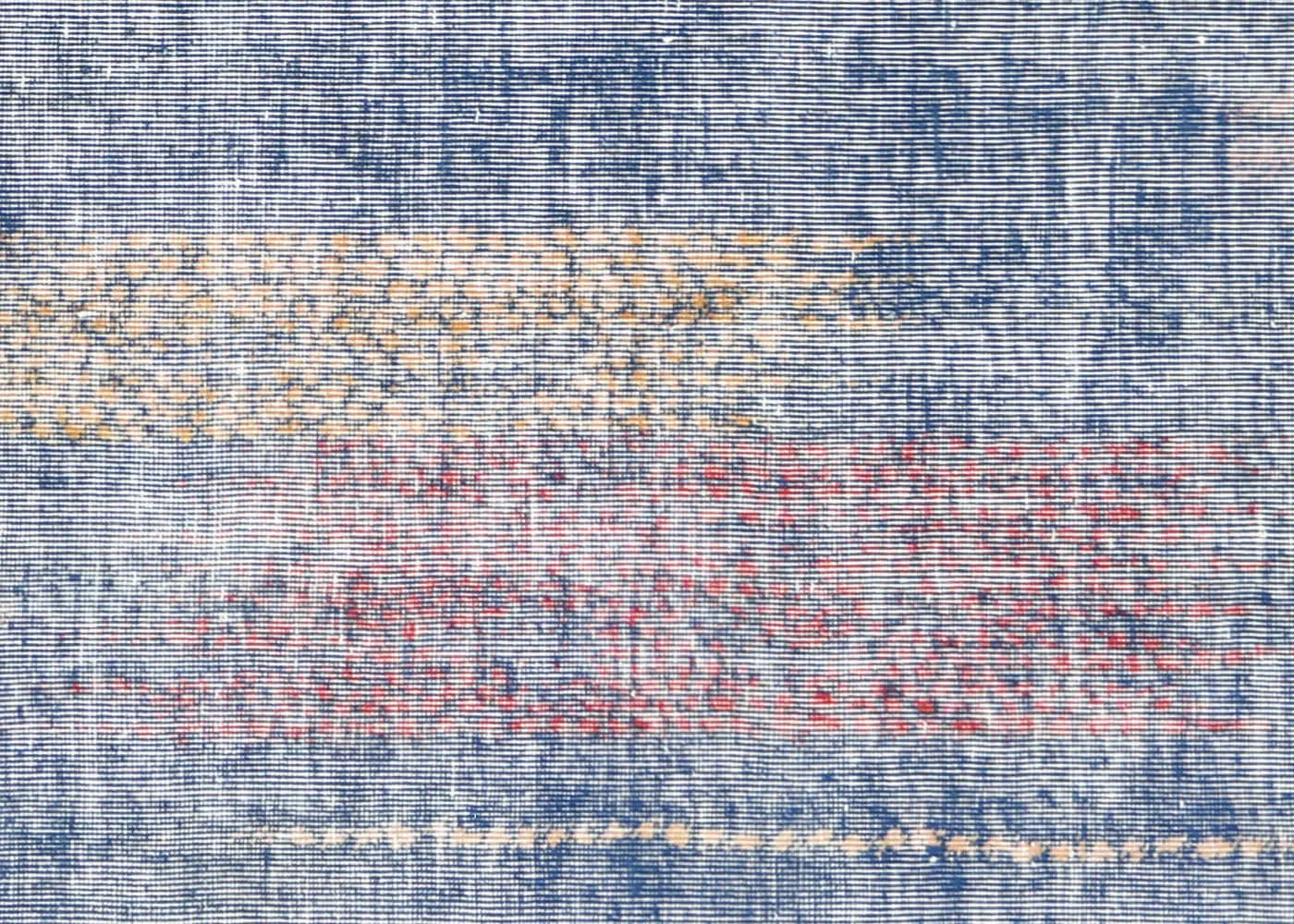 Vintage Turkish Mid-Century-Modern Rug - 6'7" x 9'11"